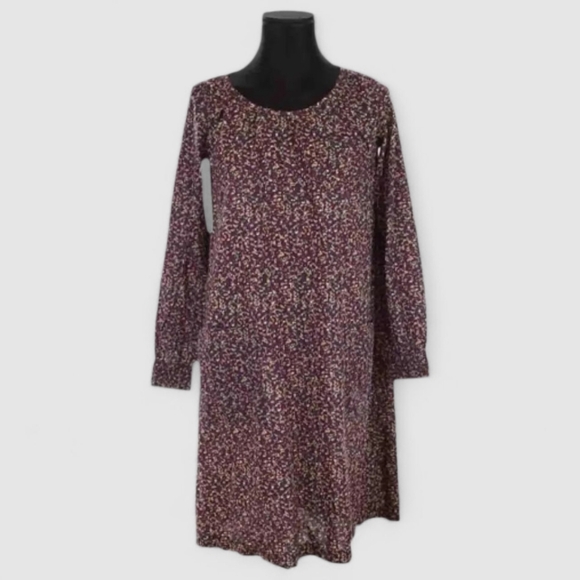 APC French Shift Dress 100% Cotton Floral Patterned Mini Pockets Long Sleeve M - Picture 3 of 14
